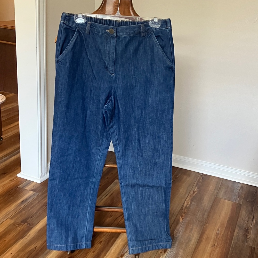 Lands' End Classic Blue Denim Jeans
